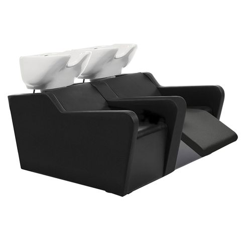带脚凳洗头床 - TOPWASH ECO 2P - Nelson Mobilier - 仿皮 / 陶瓷 / 双人