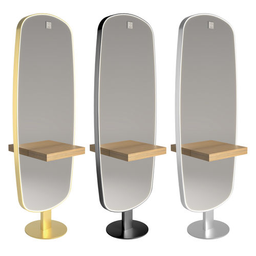 现代风格梳妆台 - Ovalis Double LED  - Nelson Mobilier - 金属 / PVC / 玻璃