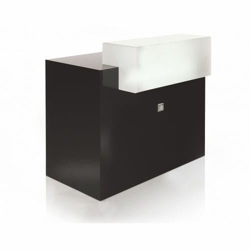 层压板前台接待桌 - LUMY II MEDIUM - Nelson Mobilier - Plexiglas®宝克力 / 用于理发店