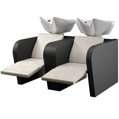 带脚凳洗头床 - EDDIE SOFA' MASSAGE  - VEZZOSI - 仿皮 / 电动 / 双人