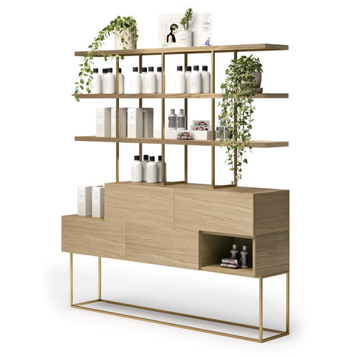 美容产品陈列架 - FLORA - VEZZOSI - 喷漆钢 / 塑料 / 单边
