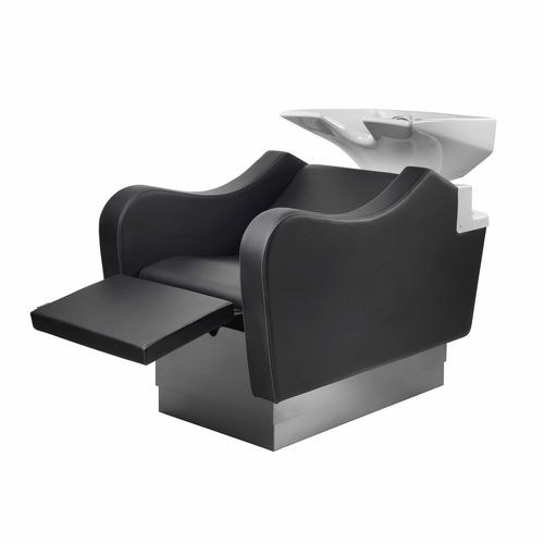 带脚凳洗头床 - PUSH UP MASSAGE  - VEZZOSI - 仿皮 / 单人