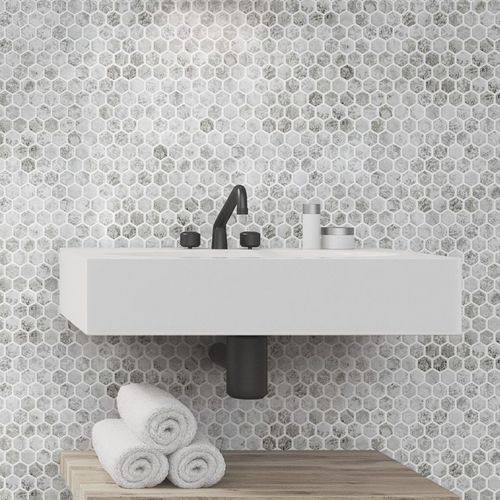 玻璃马赛克 - HEX CRAQUELE - ONIX Mosaico - 哑光 / 室内 / 泳池
