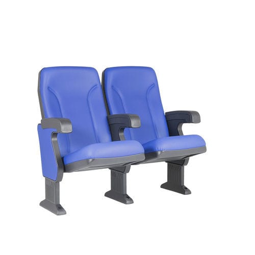 聚丙烯影院椅 - ARGENTINA V03 - Euro Seating International - 聚氨酯发泡 / 商用 / 蓝色