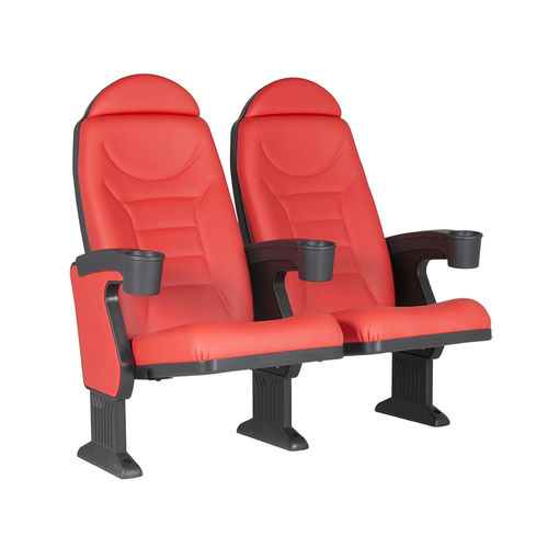 聚氨酯发泡影院椅 - MONTREAL CLUB V03 - Euro Seating International - 聚丙烯 / 商用 / 红色