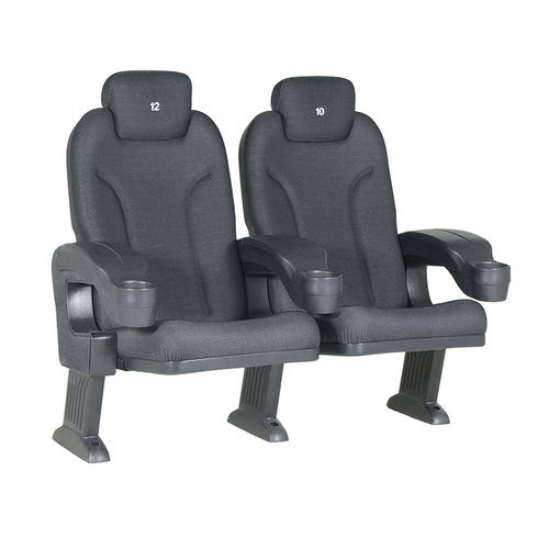 聚氨酯发泡影院椅 - ROMA COMFORT V09 H - Euro Seating International - 聚丙烯 / 商用 / 黑色