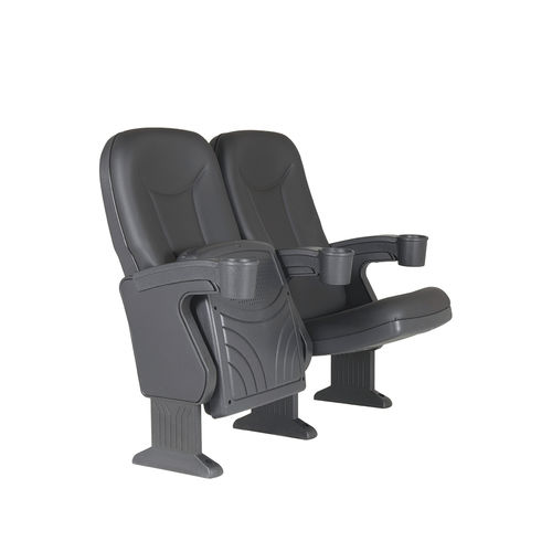聚氨酯发泡影院椅 - ROMA V03 - Euro Seating International - 聚丙烯 / 商用 / 黑色