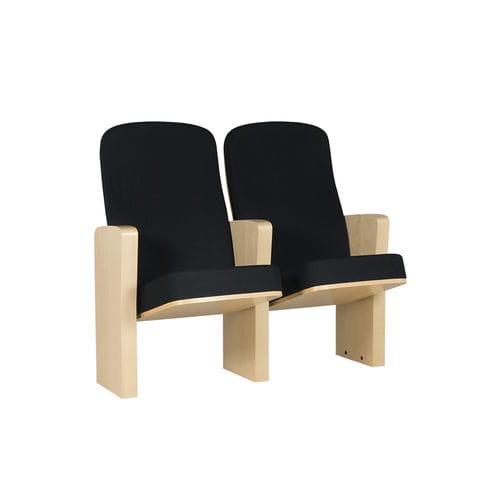 现代风格礼堂椅 - LUGANO - Euro Seating International - 布料 / 聚氨酯发泡 / 山毛榉木