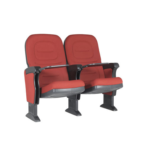 现代风格礼堂椅 - ROMA PL - Euro Seating International - 布料 / 聚氨酯发泡 / 聚丙烯