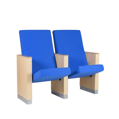 现代风格礼堂椅 - NUS - Euro Seating International - 布料 / 聚氨酯发泡 / 实木