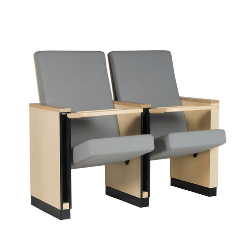 现代风格礼堂椅 - NUS PL - Euro Seating International - 布料 / 聚氨酯发泡 / 木质