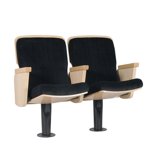 现代风格礼堂椅 - WAGNER - Euro Seating International - 布料 / 木质 / 折叠