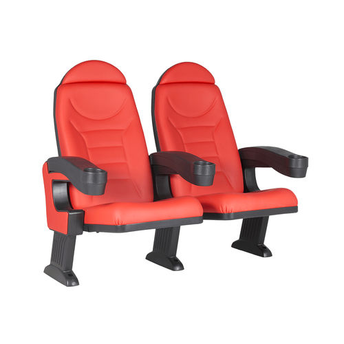 聚丙烯影院椅 - MONTREAL CLUB COMFORT V07 - Euro Seating International - 聚氨酯发泡 / 商用 / 橙色