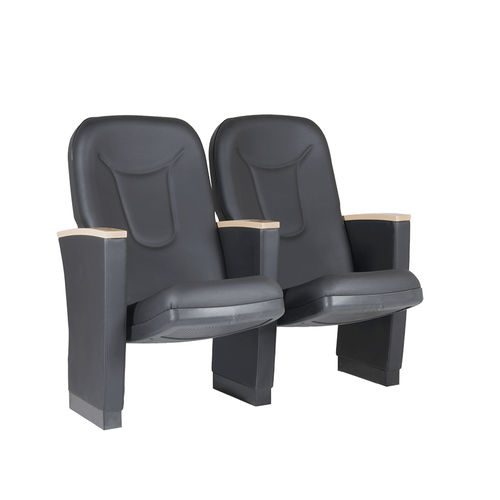 现代风格礼堂椅 - FUSHION - Euro Seating International - 聚氨酯发泡 / 木质 / 钢