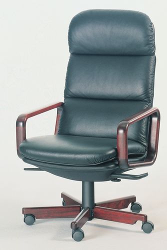 现代老板椅 - 8497W - dyrlund - 皮质 / 布料 / 木质
