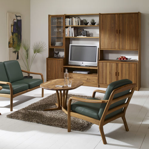 北欧风格电视墙组合柜 - rosenborg wall unit - dyrlund - 木质