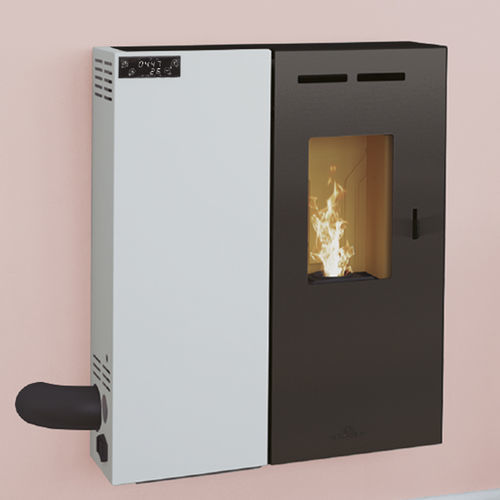 颗粒采暖炉 - MINERVA-SLIM - Bronpi - 5 kW...10 kW / 0 - 5 kW / 落地式