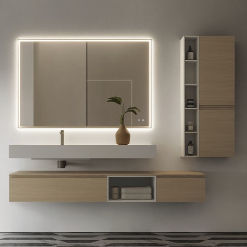 壁挂式台盆柜 - 21 - IDEAGROUP - 木质 / Corian®可丽耐 / 现代风格