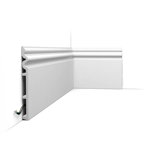 白色踢脚线 - SX193 AUTOIRE - Orac Decor® - 聚合物 / 用于电缆铺设 / 装饰