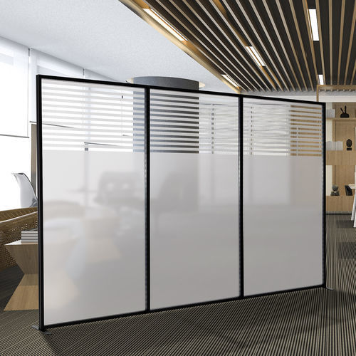落地式办公室隔板 - OFFICE-SR - STUDIO T - 自承重 / 金属 / 甲基丙烯酸酯
