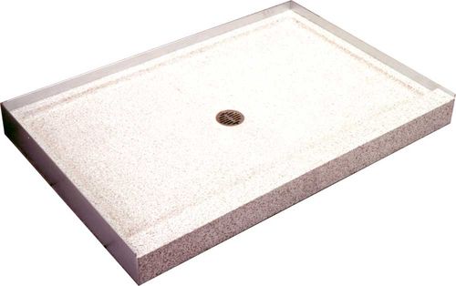 长方形淋浴底盆 - TERRAZZO-WARE® : SBR-4832-3F - Acorn - 凸起式 / 天然石材