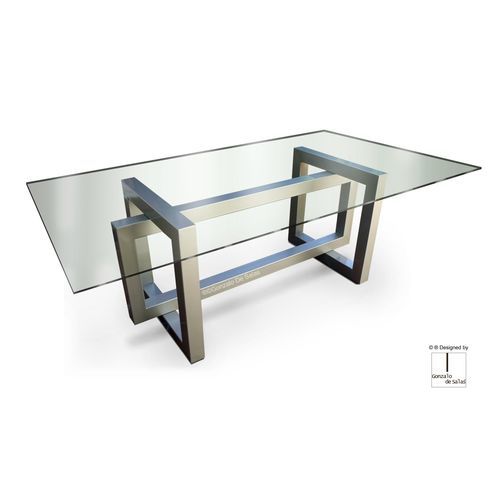 现代风格餐桌 - THASOS - GONZALO DE SALAS - 金属 / 铁 / 漆包金属