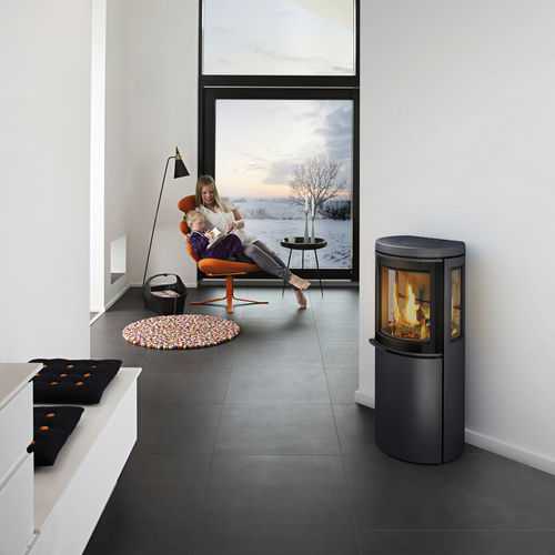 木材采暖炉 - 2630 - HWAM Intelligent Heat AS - 0 - 5 kW / 3面 / 现代风格