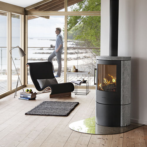 木材采暖炉 - 3640 - HWAM Intelligent Heat AS - 6 kW / 现代风格 / 金属