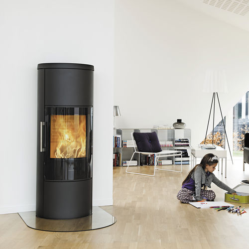 木材采暖炉 - 3660 - HWAM Intelligent Heat AS - 6 kW / 现代风格 / 金属