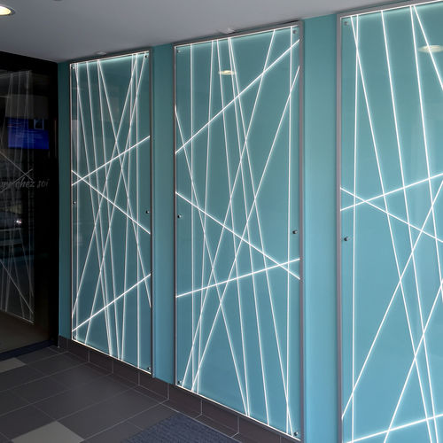 外包装饰面板 - LIGNES BLANCHES - E011 - DACRYL® - 家具 / 壁挂 / 室内装潢