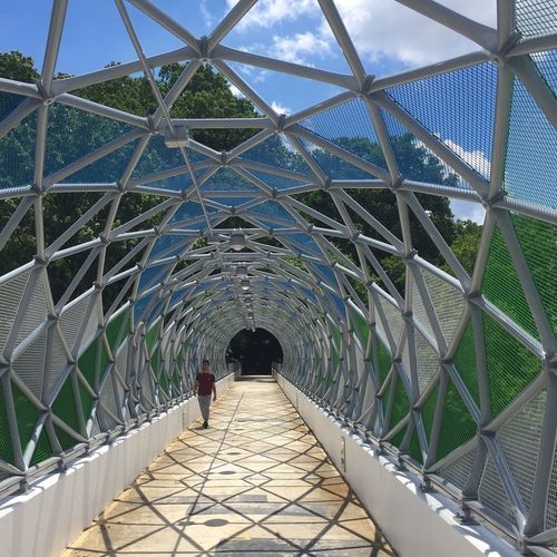 不锈钢金属丝网 - TARTAN - Cambridge Architectural Mesh - 用于壁板 / 方形网格 / 银色