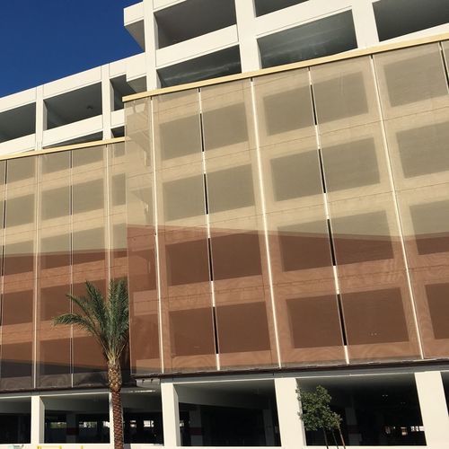 金属建筑遮阳板 - EXCALIBUR HOTEL  - Cambridge Architectural Mesh - 用于外墙 / 立式 / 移动式