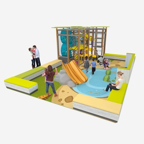 跑酷运动障碍训练场 - SAFARI ADVENTURE  - Soft Play LLC - 游乐场 / 攀爬器材 / 滑梯