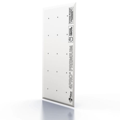 装饰石膏板 - 4PRO® PREMIUM 13 - Placoplatre - 长方形 / Class A2级 / 用于隔墙