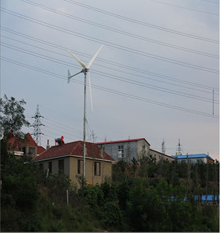 平行轴小型风力发电机 - FS-3kW - Zhejiang WinPower Energy - 三叶片 / 位于自承重桅杆上