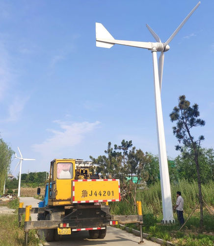 平行轴小型风力发电机 - FS-20kW - Zhejiang WinPower Energy - 三叶片 / 位于自承重桅杆上
