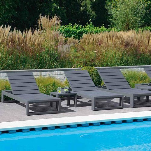 现代风格日光浴躺椅 - VITORIA - BOREK parasols | outdoorfurniture - 铝制 / 花园 / 倾斜