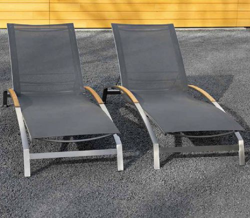 现代风格日光浴躺椅 - SAMORA - BOREK parasols | outdoorfurniture - Batyline® 材质 / 不锈钢 / 花园