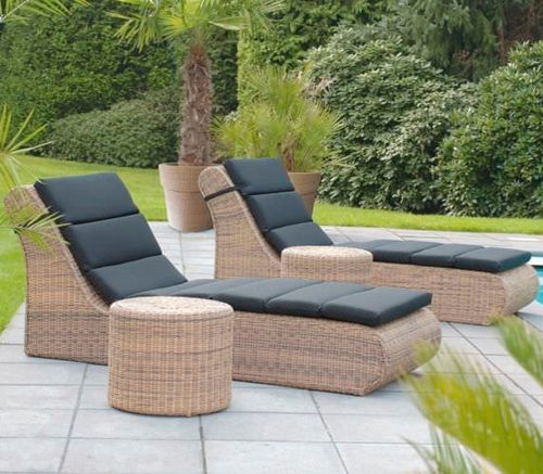现代风格日光浴躺椅 - BALI - BOREK parasols | outdoorfurniture - Sunbrella® / 合成纤维 / 花园
