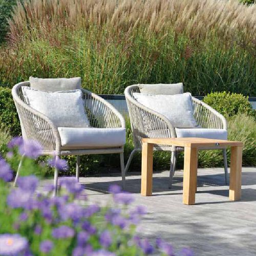 现代风格扶手椅 - COLETTE - BOREK parasols | outdoorfurniture - Sunbrella® / 绳编 / 铝制