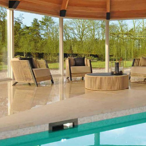 现代风格茶几 - COSENZA - BOREK parasols | outdoorfurniture - 铝制 / 绳编 / 圆形