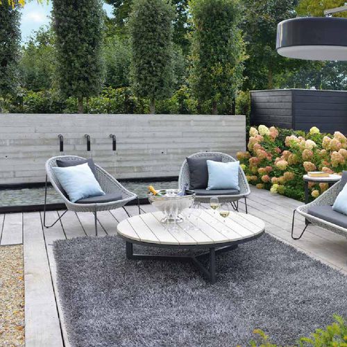 现代风格扶手椅 - PASTURO - BOREK parasols | outdoorfurniture - Sunbrella® / 绳编 / 不锈钢