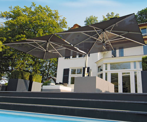 Batyline®材质遮阳伞 - DUO - BOREK parasols | outdoorfurniture - Sunbrella® / 铝制 / 双