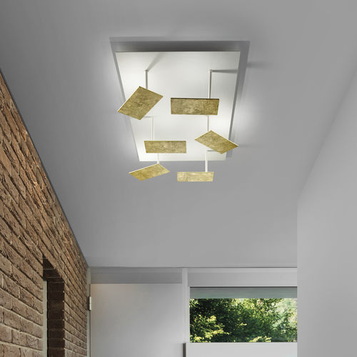 现代风格顶灯 - TIME 2107/PL 40-50-80 - BRAGA F.LLI s.n.c. - 长方形 / 金属 / LED式
