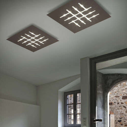 现代风格顶灯 - PATTERN 2095-PL50/PL80 - BRAGA F.LLI s.n.c. - 正方形 / 长方形 / 金属