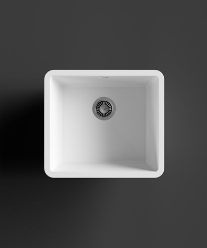 单槽厨房水槽 - RCS454 - HI-MACS® - 无排水板 / Hi-macs® 材质 / 坚硬表面