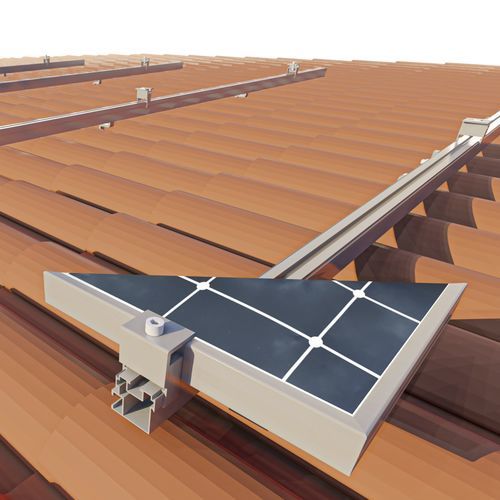 瓦片屋顶安装系统 - Pv tile roof  - PESPA ALUMIN - 光伏发电装置