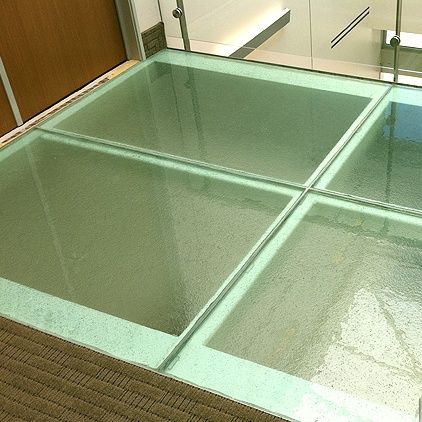 单色玻璃板 - IRVINE - Aag-glass - 半透明 / 建筑物 / 用于楼板