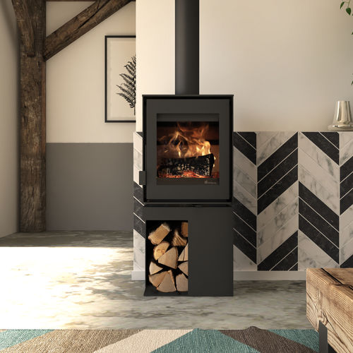 木材采暖炉 - Dik Geurts - Modivar 5, Store Corner - DRU - 4 kW / 7 kW / 落地式