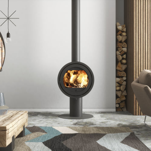 木材采暖炉 - Dik Geurts - Odin Front, Base - DRU - 8 kW / 4 kW / 猫脚